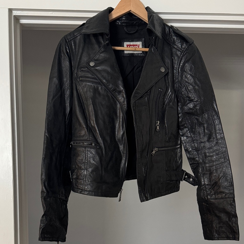 Levi's Black Moto Leather Jacket